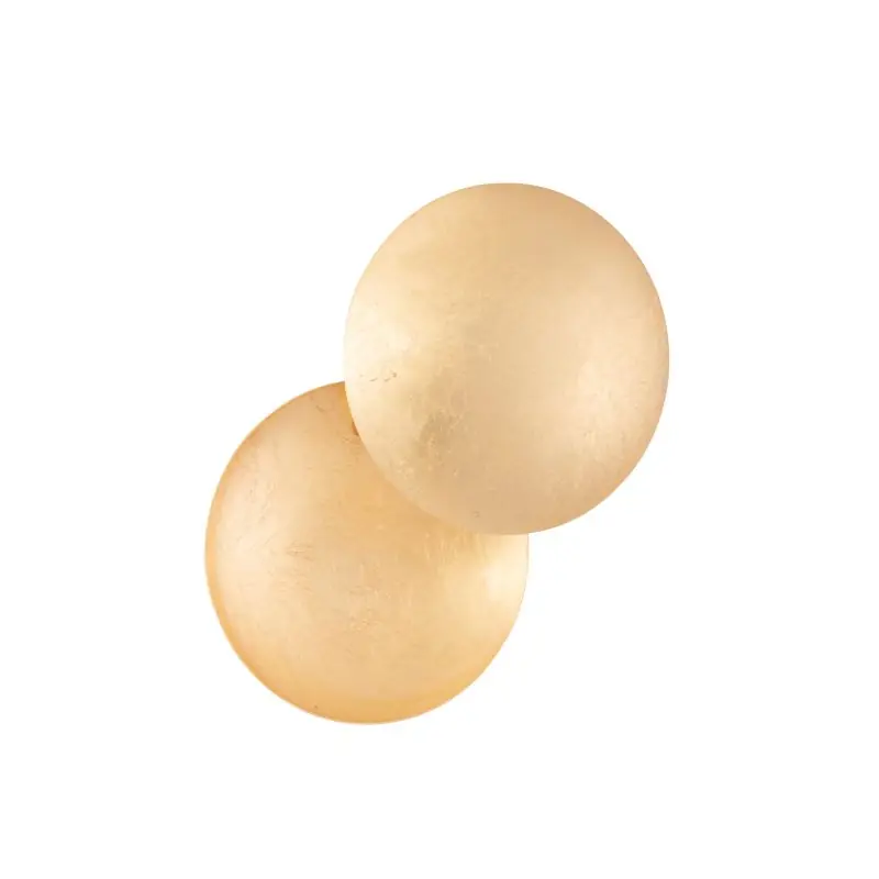 Nova Luce Soleil - wandlamp - Ø 20 x 20 cm - 6W LED incl. - goud Nu Kopen