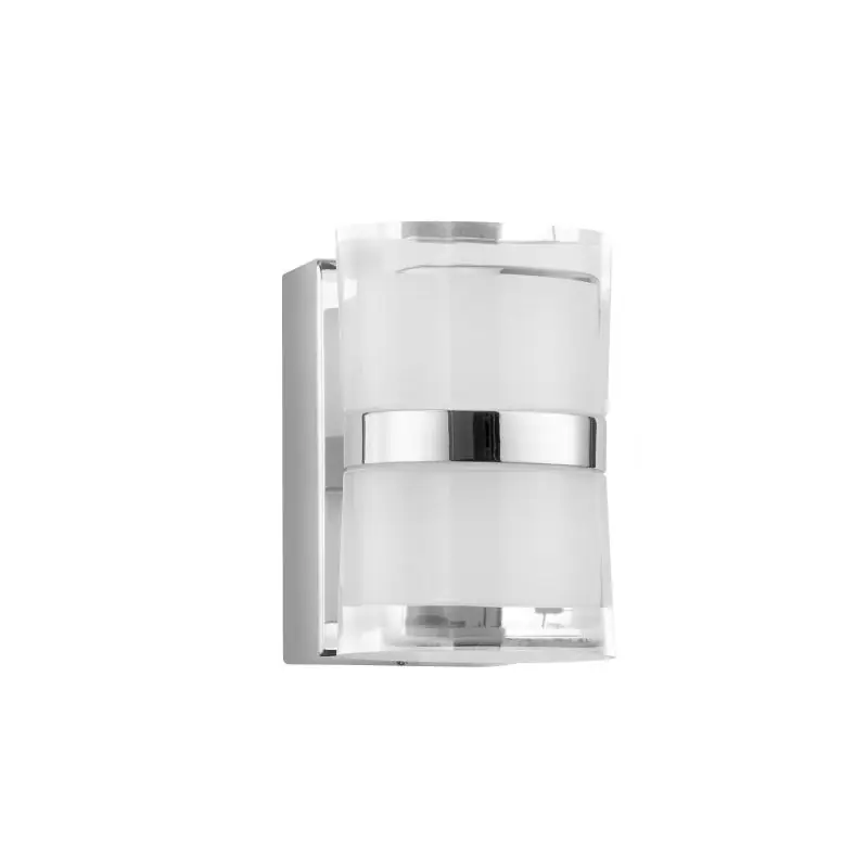 Nova Luce Sabia - spiegellamp - 8,5 x 9,8 x 12,5 cm - 10W LED incl. - IP44 - chroom Topkwaliteit