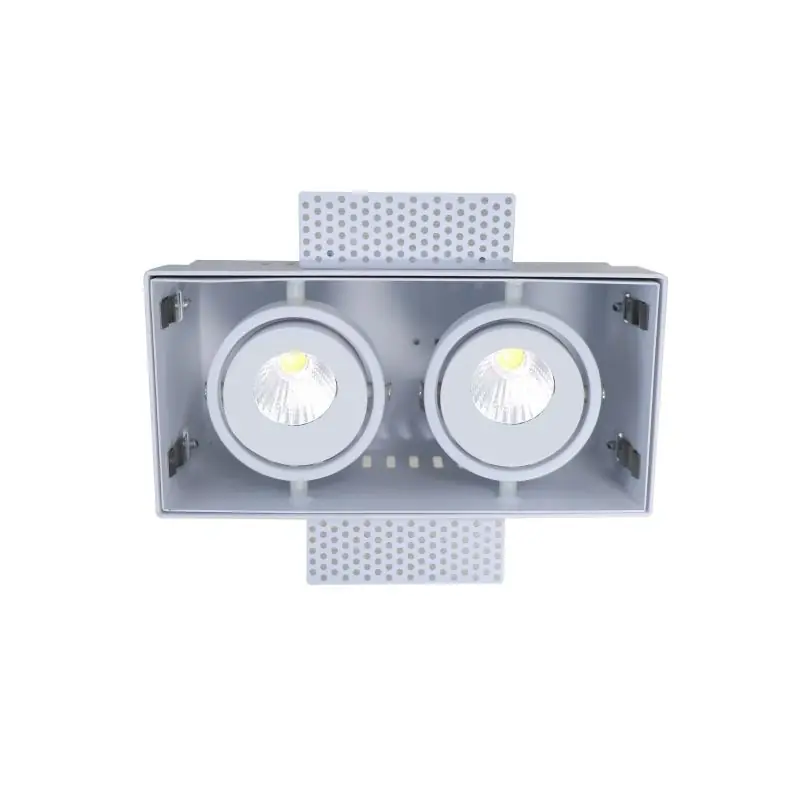 Artdelight Trofa - inbouwspot 2L - 195 x 95 mm, 197 x 97 mm inbouwmaat - wit Hoge Kwaliteit