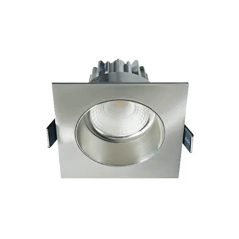 Artdelight Venice 2708 - inbouwspot - 80 x 80 mm, Ø 68 mm inbouwmaat - 8W dimbare LED incl. - IP44 - mat staal Lage Kosten