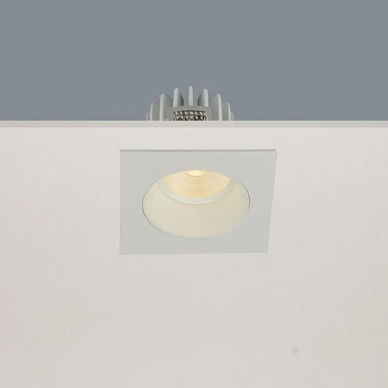 Direct Verzonden Artdelight Venice 2708 - inbouwspot - 80 x 80 mm, Ø 68 mm inbouwmaat - 8W dimbare LED incl. - IP44 - wit