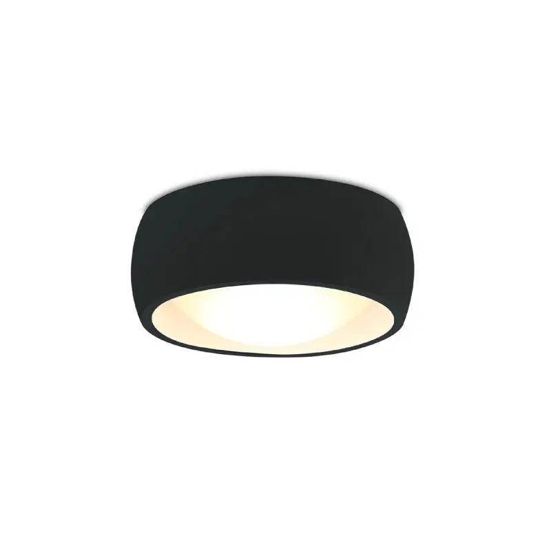 Maxlight Kodak - plafondverlichting - Ø 10,8 x 4,8 cm - 8W LED incl. - zwart Goedkoop