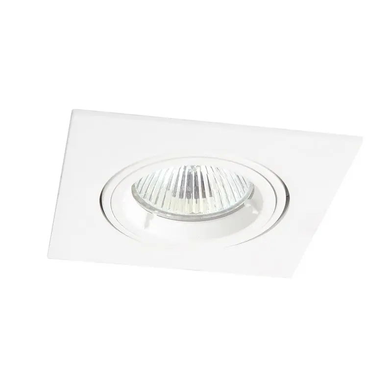 Garantie Inbegrepen Maxlight Technical Spot - inbouwspot 1L - 95 x 95 mm, Ø 80 mm inbouwmaat - wit