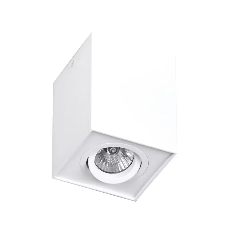 Hete Deal Maxlight Basic Square - plafondspot - Ø 9 x 12 cm - wit