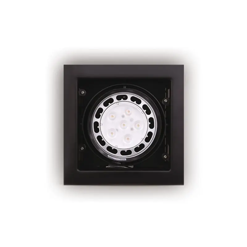 Gecertificeerd Maxlight Matrix - inbouwspot 1L - 185 x 185 mm, 150 x 150 mm inbouwmaat - zwart