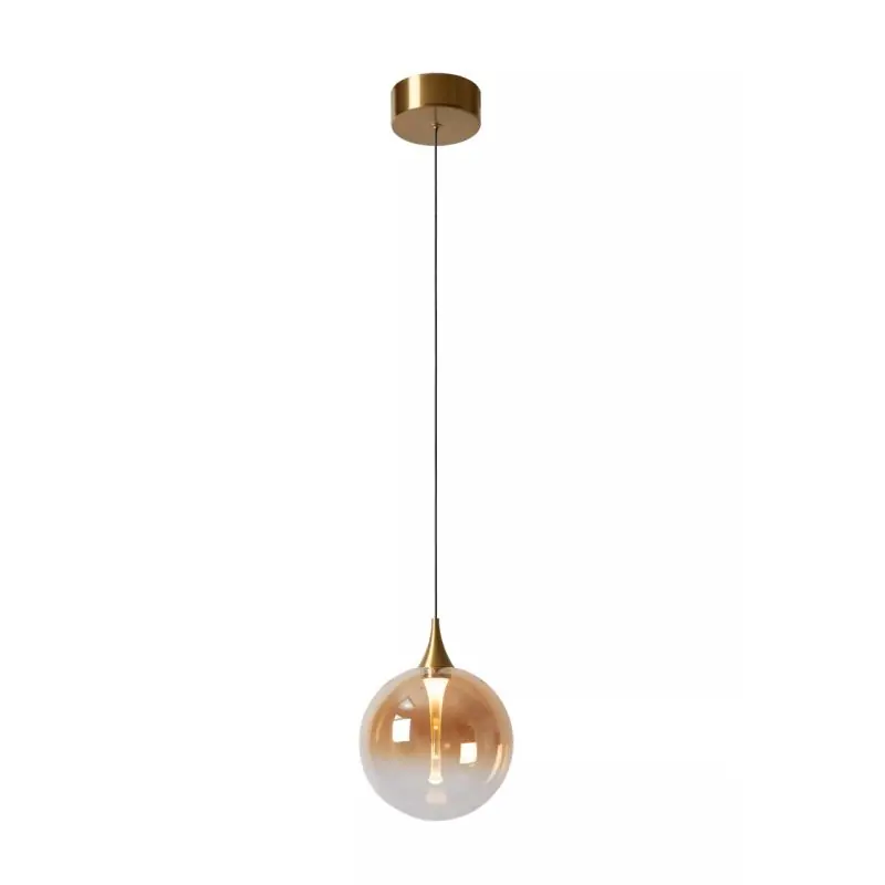 Superprijs Lucide Gisela - hanglamp - Ø 16 x 150 cm - 5W LED incl. - amber