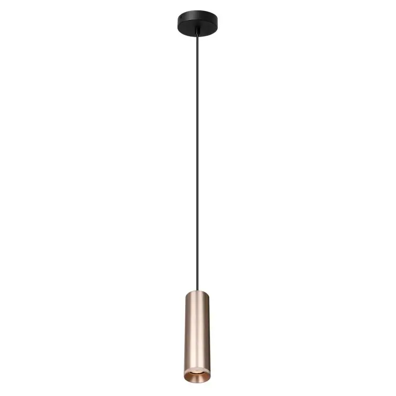 Authentiek Artdelight Milano - hanglamp - Ø 6,6 x 175 cm - rosé champagne