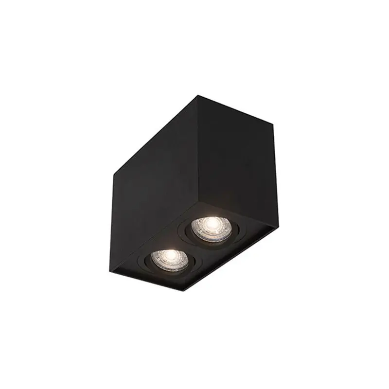 Nova Luce Rende - opbouwspot 2L - 16 x 8 x 9 cm - zandzwart Hoge Kwaliteit