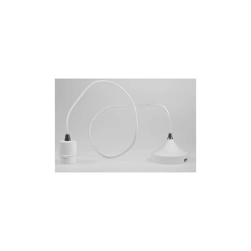 Tijdelijk Beschikbaar Artdelight Iron - hanglamp - Ø 12 x 120 cm - wit