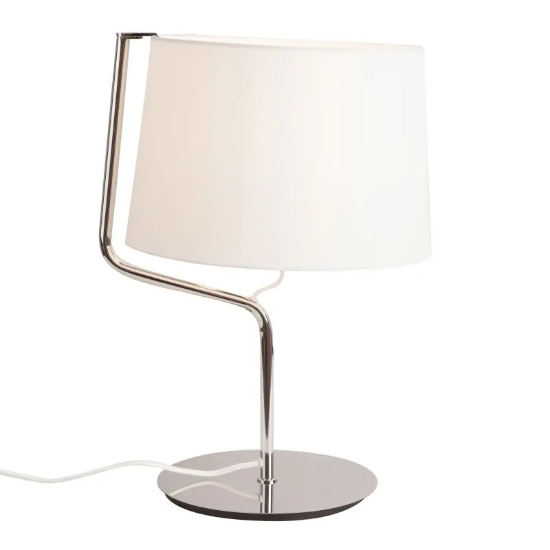 Alleen Vandaag Maxlight Chicago - tafellamp - Ø 32 x 46 cm - wit en chroom
