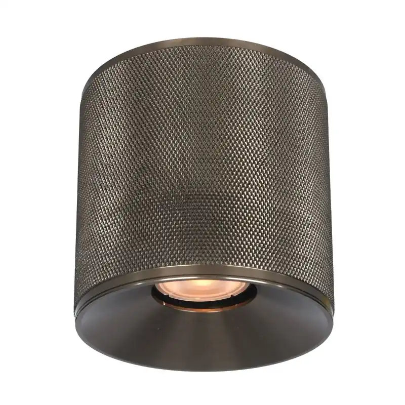 Authentiek Artdelight Costa - opbouwspot - Ø 10,5 x 10 cm - licht brons
