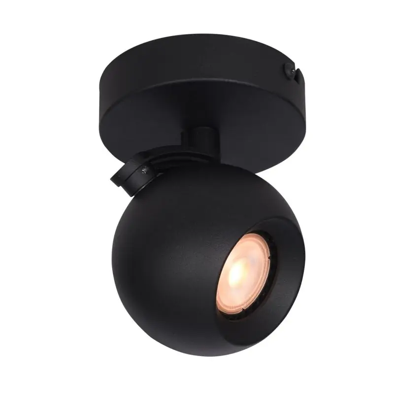 Artdelight Bolero - opbouwspot - Ø 10 x 12,7 xm - zwart Beste Prijs