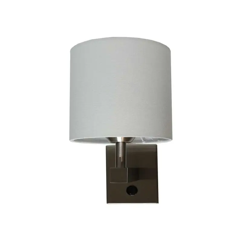 Artdelight Lavos - wandverlichting met schakelaar - 9 x 11,5 cm - mat staal Limited Edition