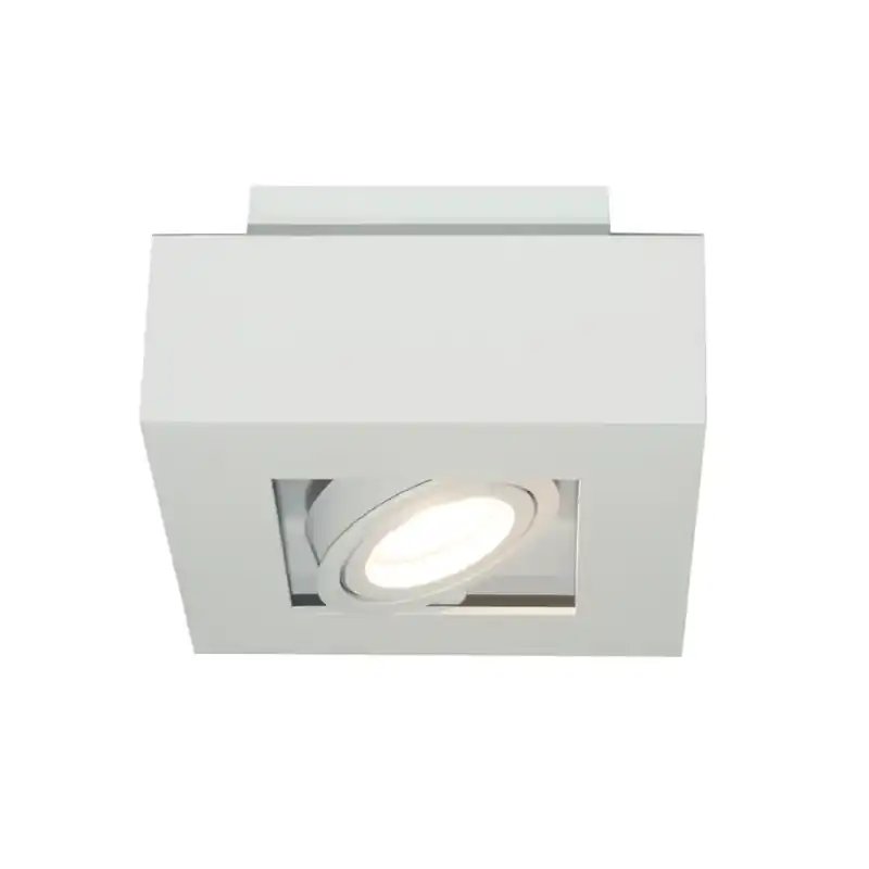 Beperkt Aanbod Artdelight Bosco - opbouwspot 1L - 14 x 14 x 8,6 cm - wit