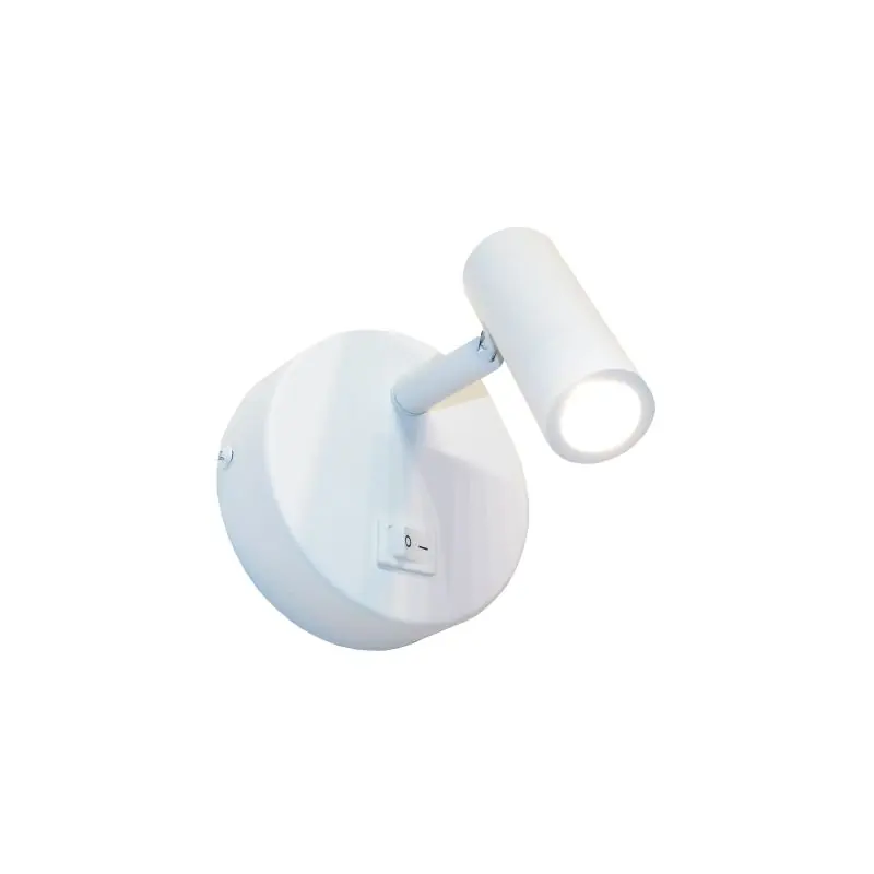 Artdelight Simply - wandlamp met schakelaar - 11,5 x 8 x 10 cm - 3W LED incl. - wit Plaats Bestelling