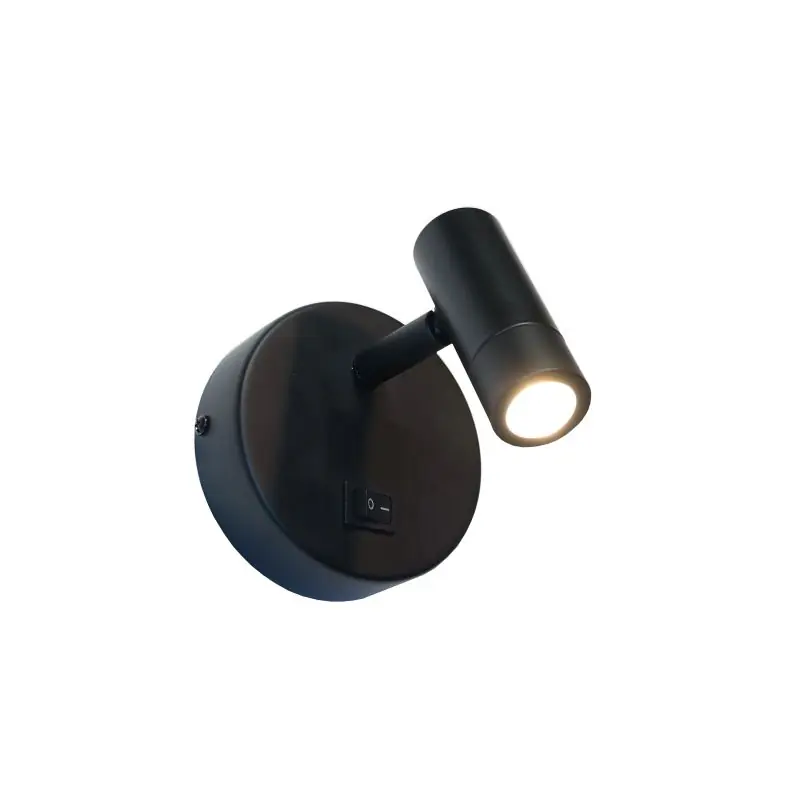 Artdelight Simply - wandlamp met schakelaar - 11,5 x 8 x 10 - 3W LED incl. - zwart Superprijs