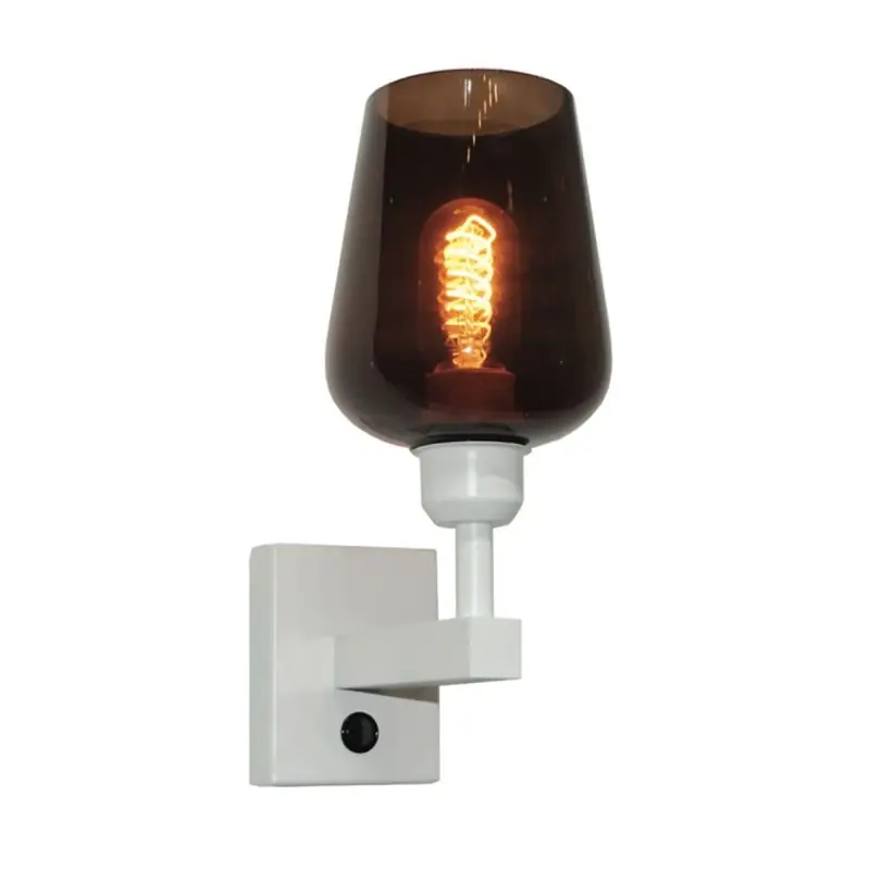 Artdelight Lavos - wandverlichting met schakelaar - 9 x 11,5 cm - wit Limited Edition