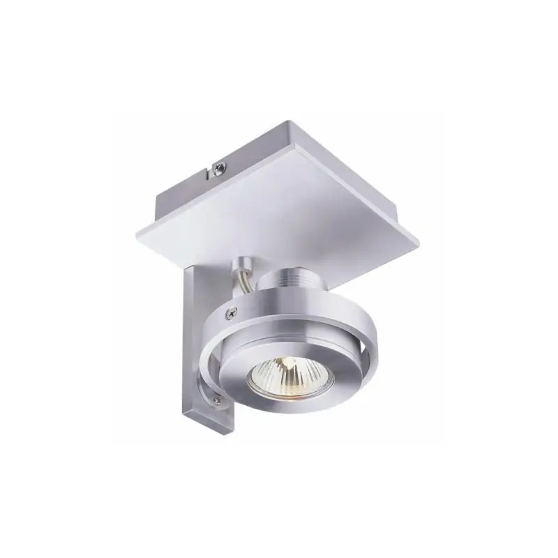 Artdelight Meist - opbouwspot 1L - 11,5 x 11,5 x 15 cm - aluminium Actieprijs