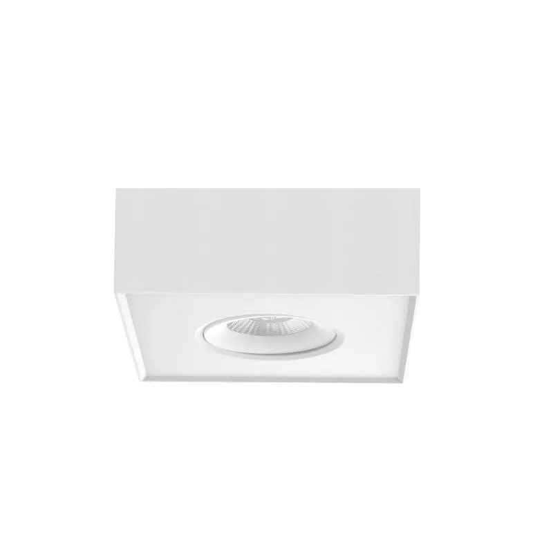 Artdelight Brooklyn1 - opbouwspot - 13,5 x 13,5 x 6 cm - 8W dimbare LED incl. - wit Topkwaliteit