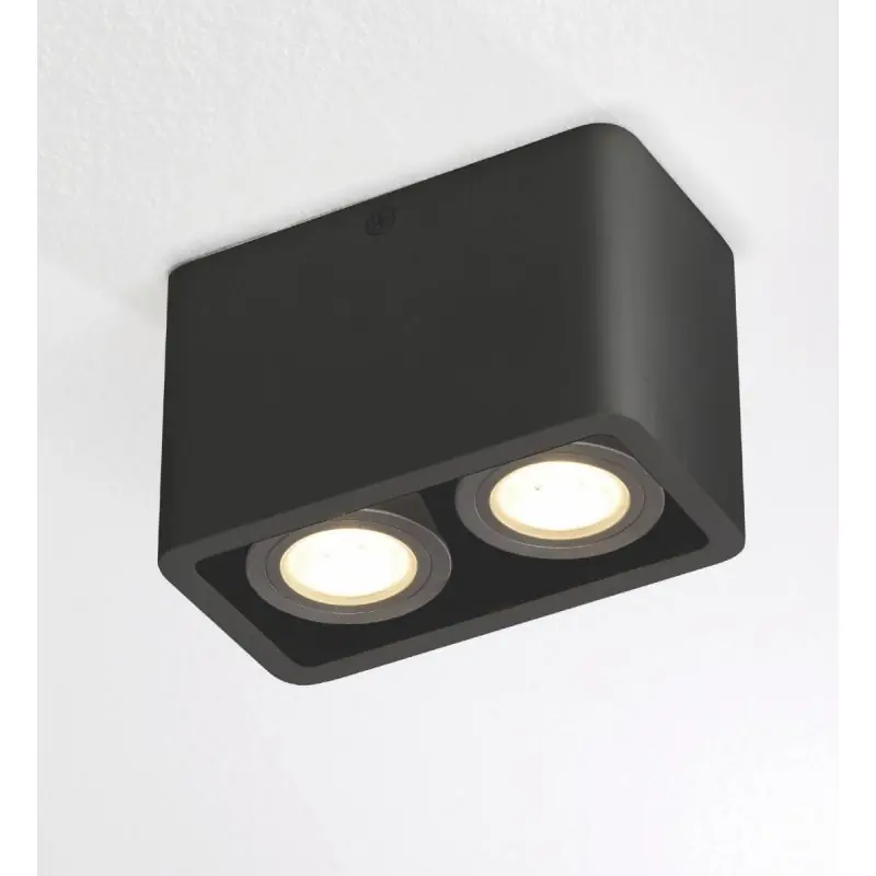 Plaats Bestelling Artdelight Bronx2 - opbouwspot 2L - 13 x 7 x 8,5 cm - zwart