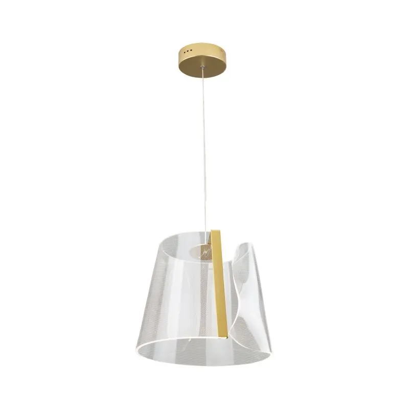 Plaats Bestelling Maxlight Seda - hanglamp - Ø 31 x 146 cm - 8W LED incl. - goud