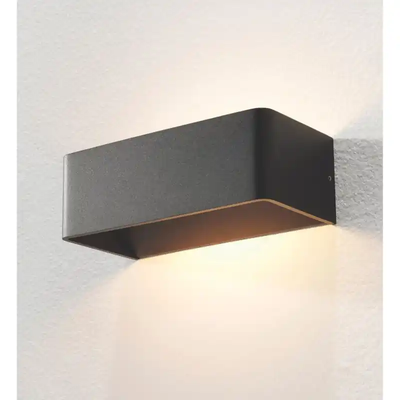 Artdelight Mainz - wandverlichting - 20 x 10 x 7 cm - 2 x 3W dimbare LED incl. - zwart Nieuw Model