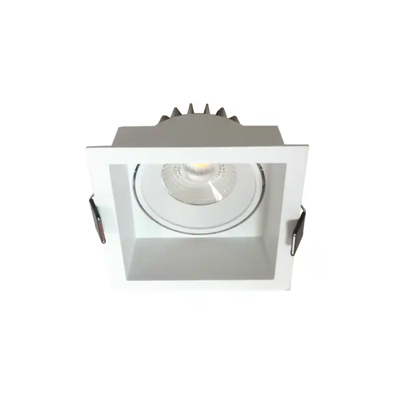 Handgemaakt Artdelight Vibs - inbouwspot - 90 x 90 mm, Ø 80 mm inbouwmaat - 10W dimbare LED incl. - IP44 - wit