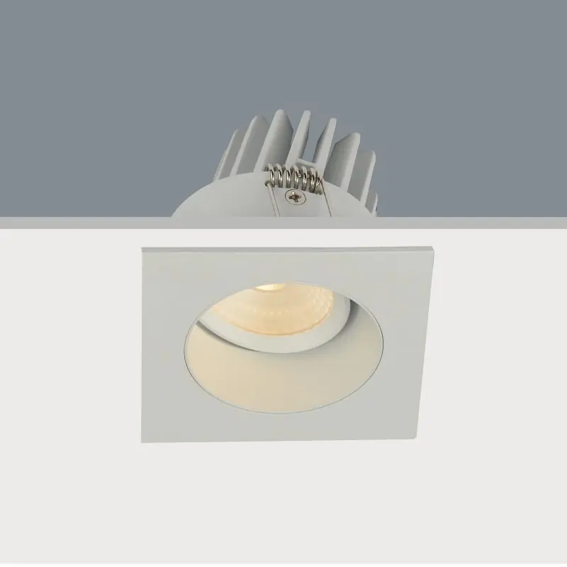 Artdelight Venice 2808 - inbouwspot - 80 x 80 mm, Ø 68 mm inbouwmaat - 8W dimbare LED incl. - IP44 - wit Direct Verzonden