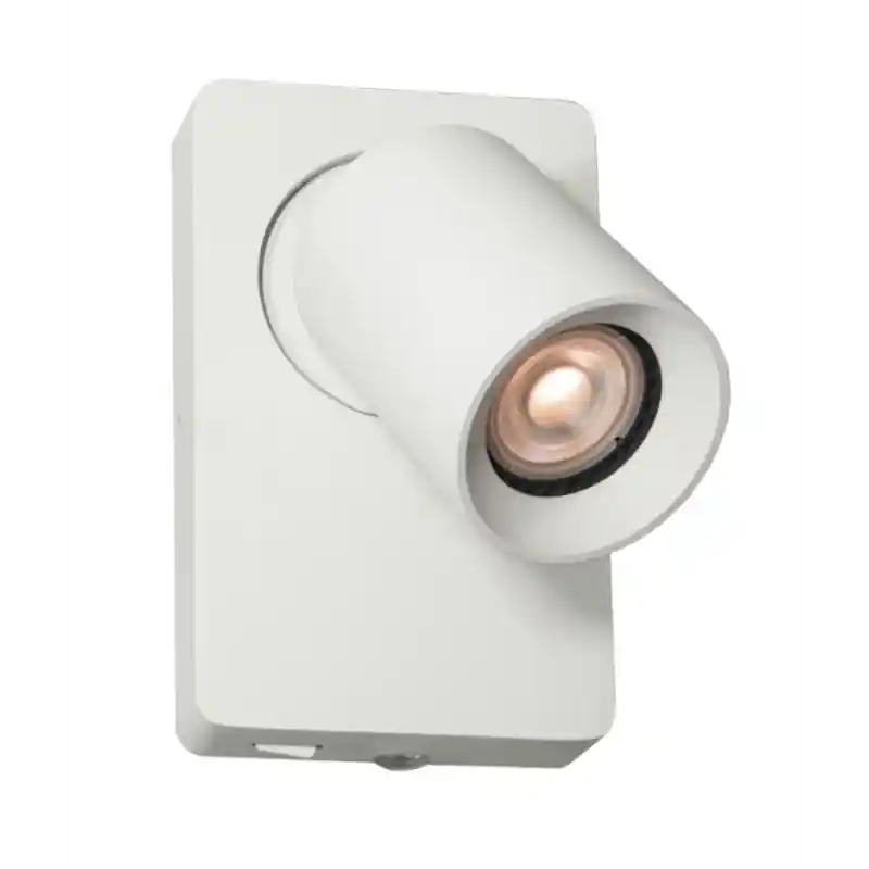 Nieuwe Collectie Artdelight Megano - wandverlichting met schakelaar - 10 x 12 x 16 cm - wit