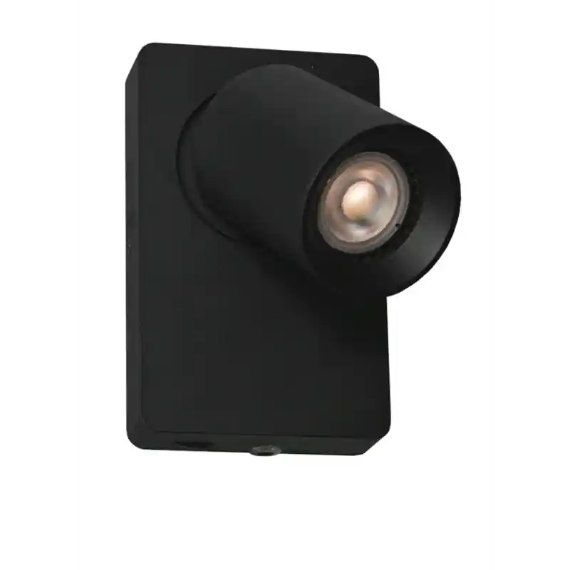 Bulkbestelling Artdelight Megano - wandverlichting met schakelaar - 10 x 12 x 16 cm - zwart