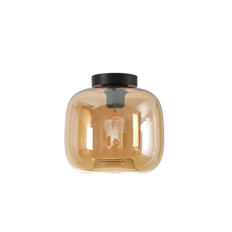 Actieprijs Artdelight Preston - plafondverlichting - Ø 24 x 23 cm - amber