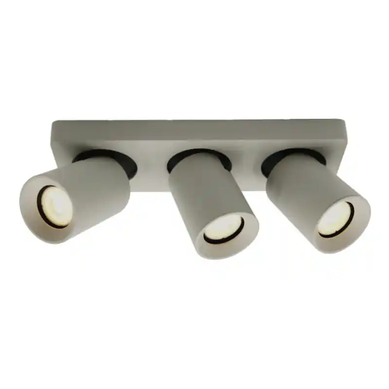 Artdelight Megano - opbouwspot 3L - 30 x 10 x 11,5 cm - zijdegrijs Meest Verkocht