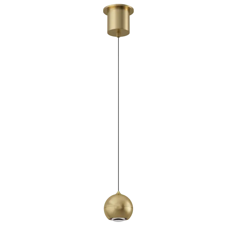 Artdelight Miami - hanglamp - Ø 10 x 218 cm - 10,8W dimbare LED incl. - warm goud Gratis Verzending