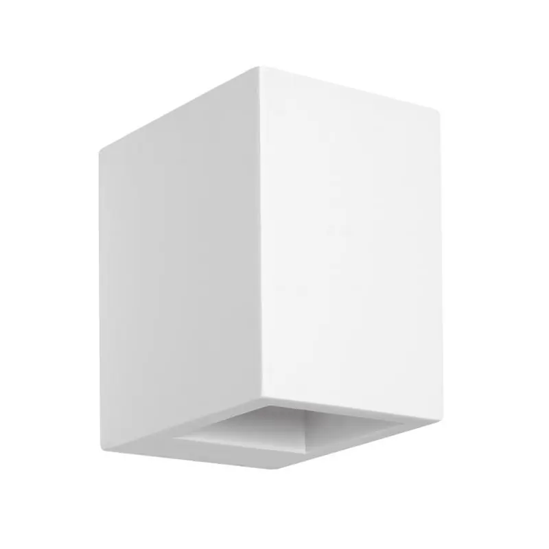Snelle Levering Nova Luce Sandro - wandverlichting - 12 x 10 x 15 cm - wit gips