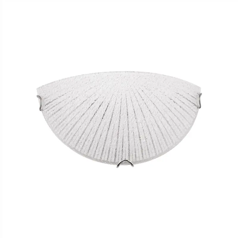 Nova Luce Shell - wandverlichting - 30 x 8 x 15 cm - wit en chroom Express Levering