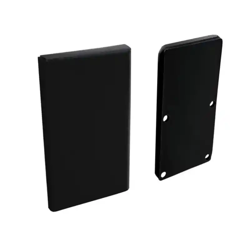 Plaats Bestelling Nova Luce - lineair verlichtingsprofiel - eindkap - zwart aluminium frame
