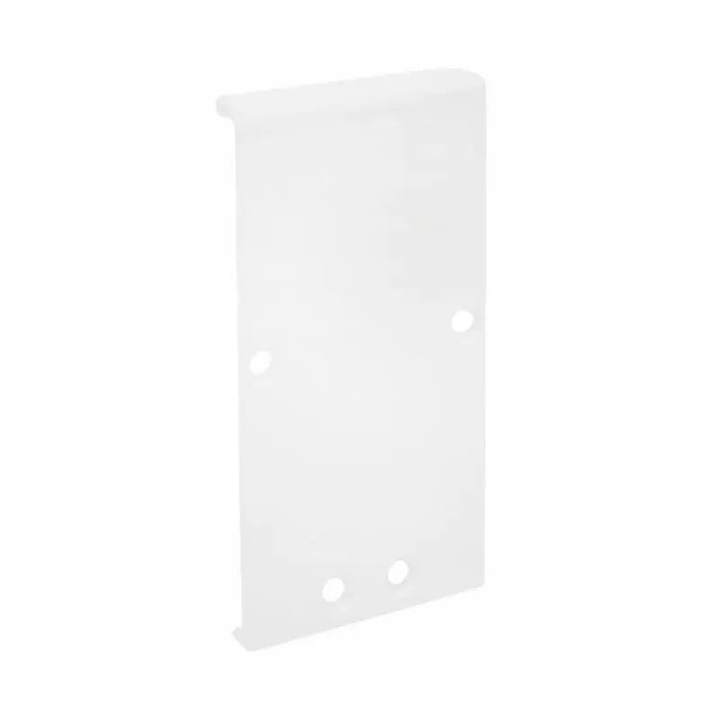 Plaats Bestelling Nova Luce - lineair verlichtingsprofiel - eindkap - wit aluminium frame