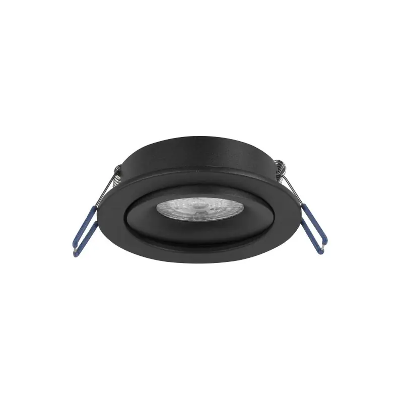 Nova Luce Redo - inbouwspot - Ø 92 mm, Ø 76 mm inbouwmaat - zandzwart Luxe