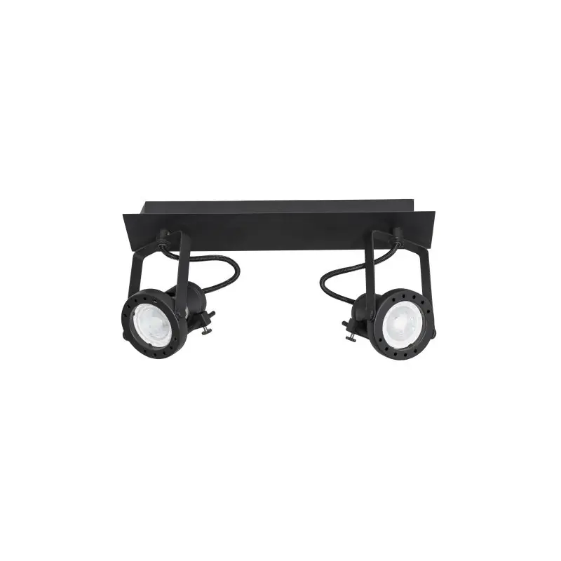 Aanbieding Nova Luce Salva - opbouwspot 2L - 31,5 x 7 x 16 cm - zand zwart