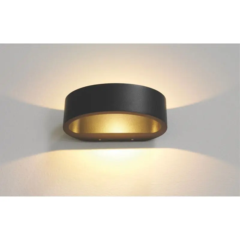 Gratis Retour Artdelight Sharp - buiten wandverlichting - 19 x 10 x 7 cm - 7,2W dimbare LED incl. - IP65 - zwart