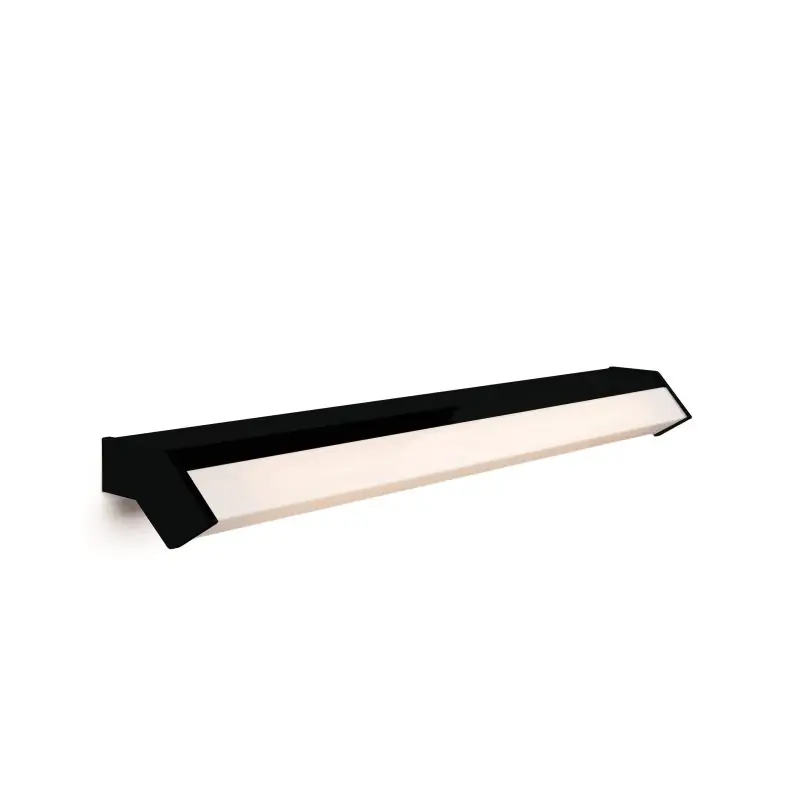Artdelight Mirror-58 - wandverlichting - 88 x 6,8 x 8 cm - 12W LED incl. - IP44 - zwart Beperkte Voorraad