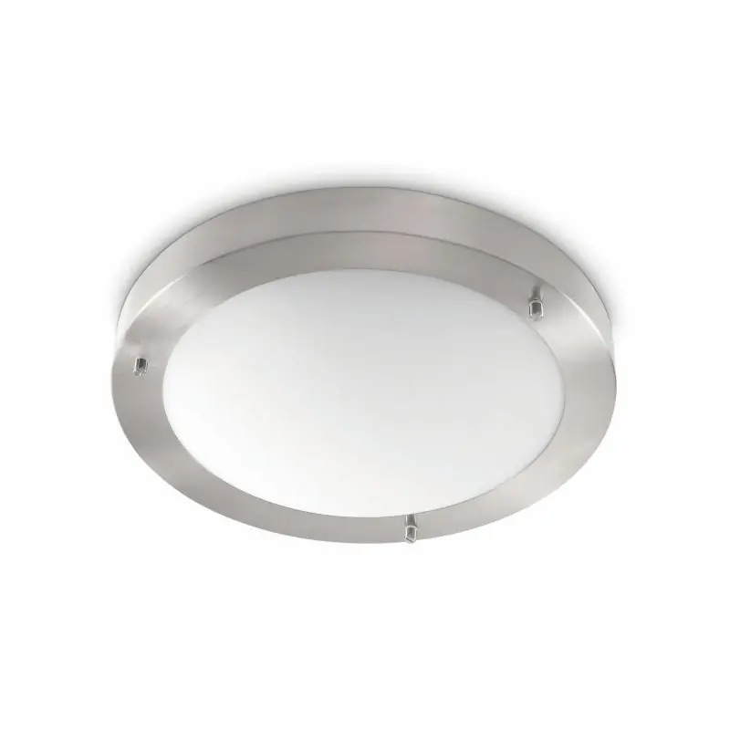 Garantie Inbegrepen Artdelight Yuca - badkamer plafondverlichting - Ø 30 cm - IP44 - mat staal