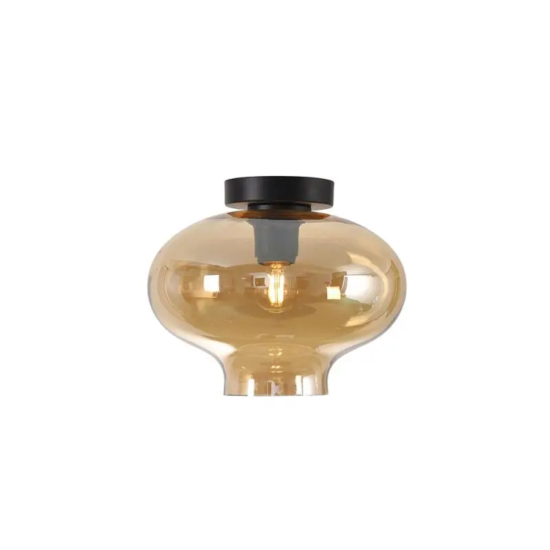 Artdelight Toronto - plafondverlichting - Ø 26,5 x 18,5 cm - amber Laatste Kans