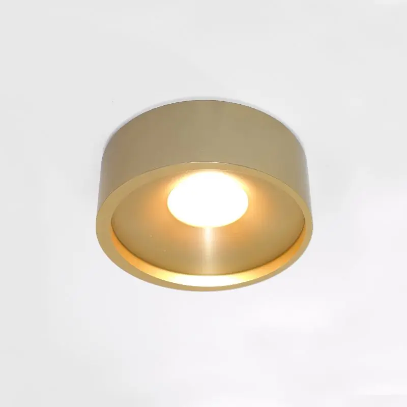 Artdelight Orlando - plafondverlichting - Ø 14 x 5 cm - 10W dimbare LED incl. - goud Topkwaliteit