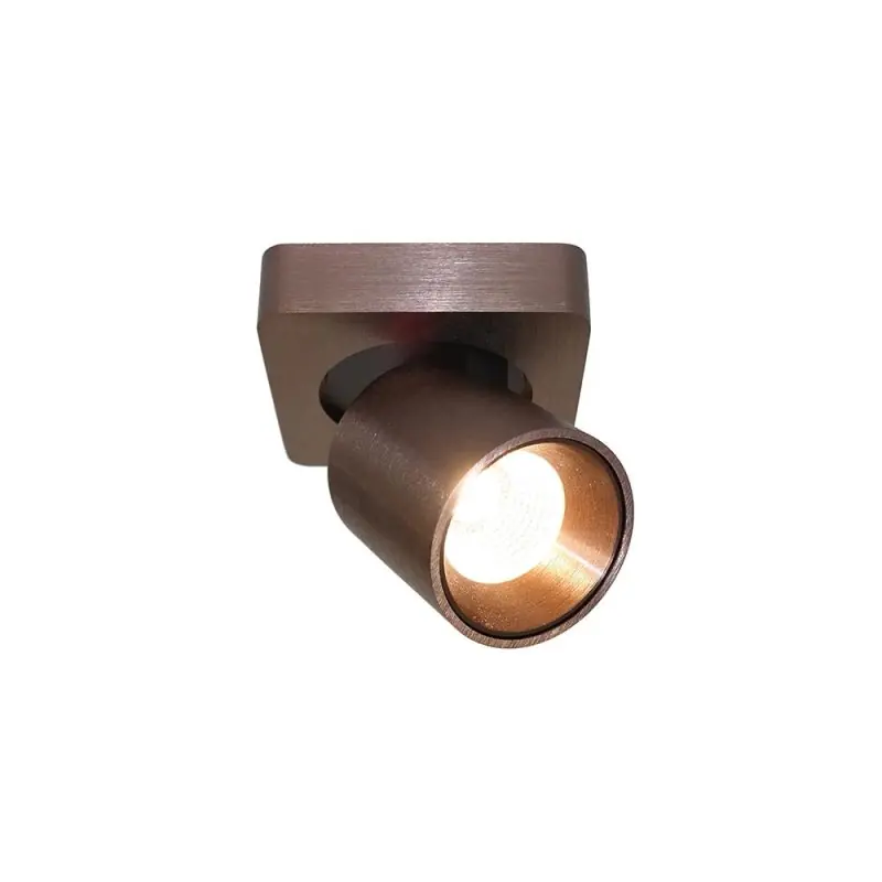 Nieuw Model Artdelight Laguna - opbouwspot 1L - 10 x 10 x 9,5 cm - 6W dimbare LED incl. - brons geborsteld