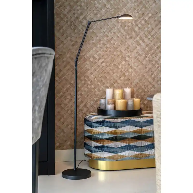 Bestel Nu Artdelight Palermo - vloerlamp - Ø 26 x 170 cm - 10W dim to warm led incl. - zwart