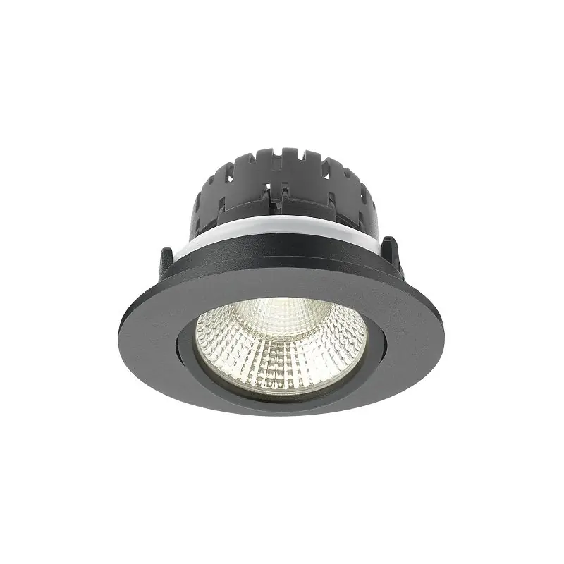 Artdelight Austin - inbouwspot - Ø 85 mm, Ø 68 mm inbouwmaat - 6W dimbare LED incl. - zwart Speciale Aanbieding