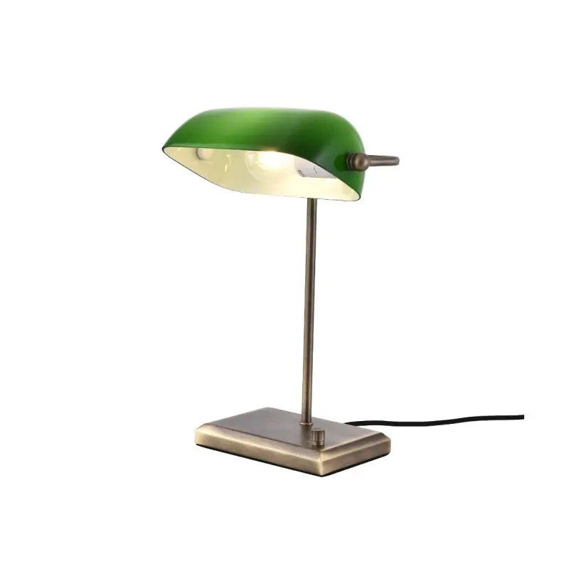 Nieuwe Collectie Artdelight Oxford - tafellamp - 27 x 19 x 37 cm - brons en groen
