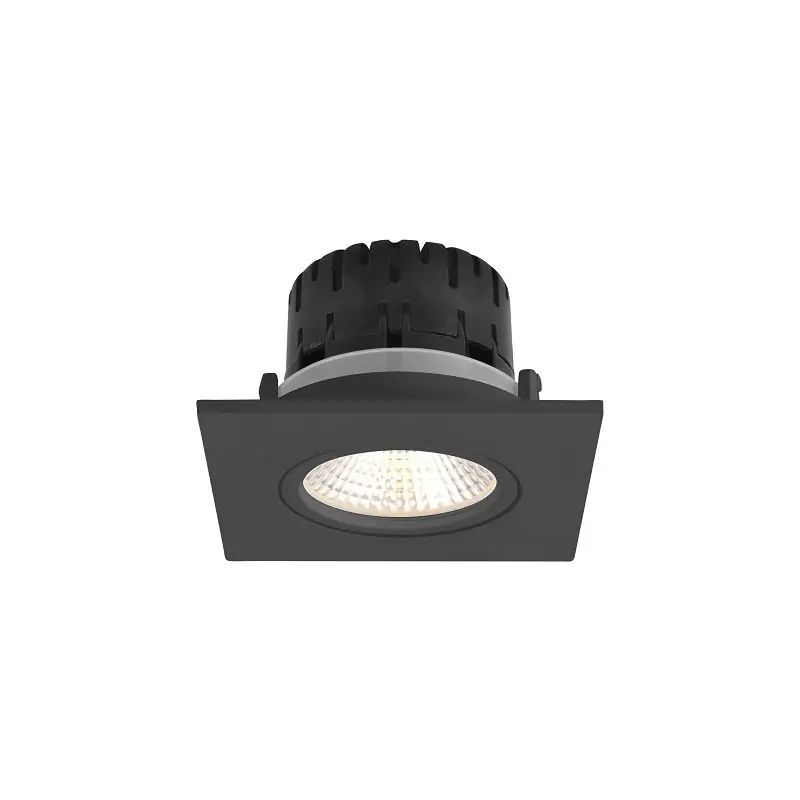 Artdelight Austin - inbouwspot - 85 x 85 mm, Ø 68 mm inbouwmaat - 6W dimbare LED incl. - zwart Lage Kosten