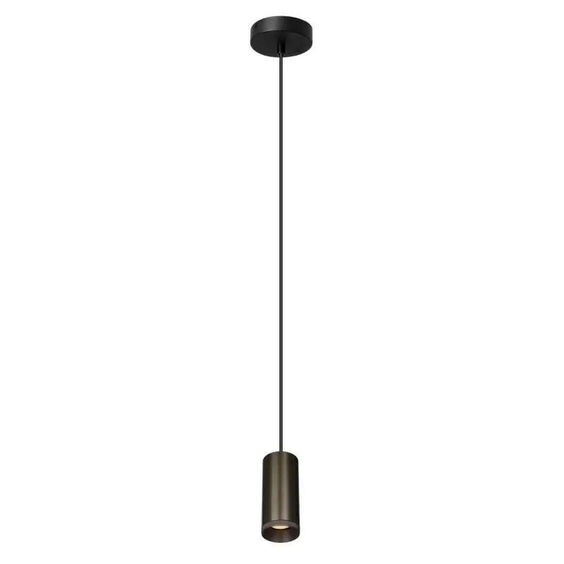 Artdelight Milano - hanglamp - Ø 6,5 x 150 cm - licht brons Actieprijs